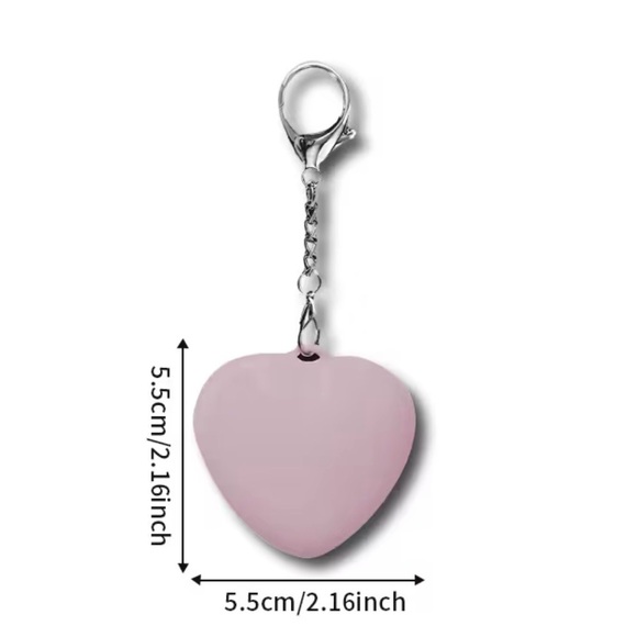 PINK LIGHT UP HEART BAG CHARM - Picture 4 of 5